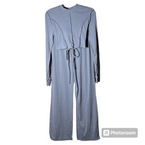 Forever 21 ribbed cropped top & pants set size large